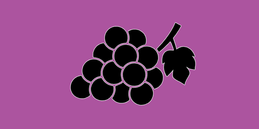 grapes silhouette