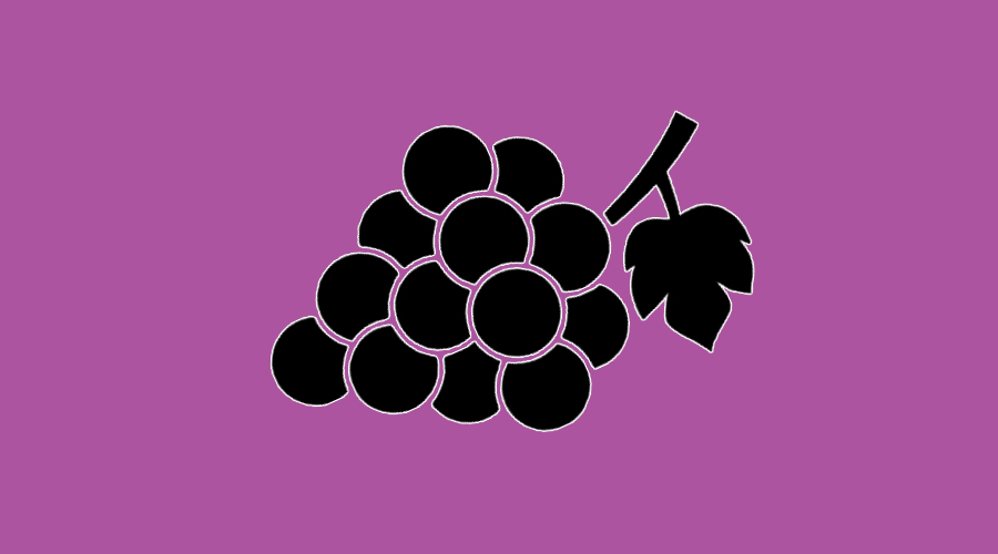 grapes silhouette